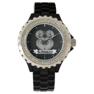 Black and Grey Schnauzer Watch