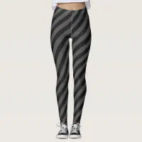 Black and hotsell grey striped leggings