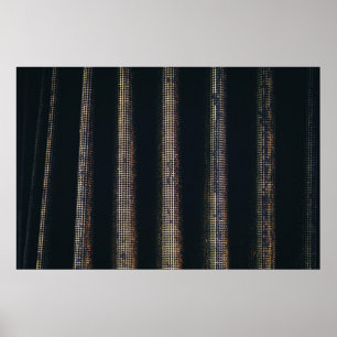 Black and grey textile poster