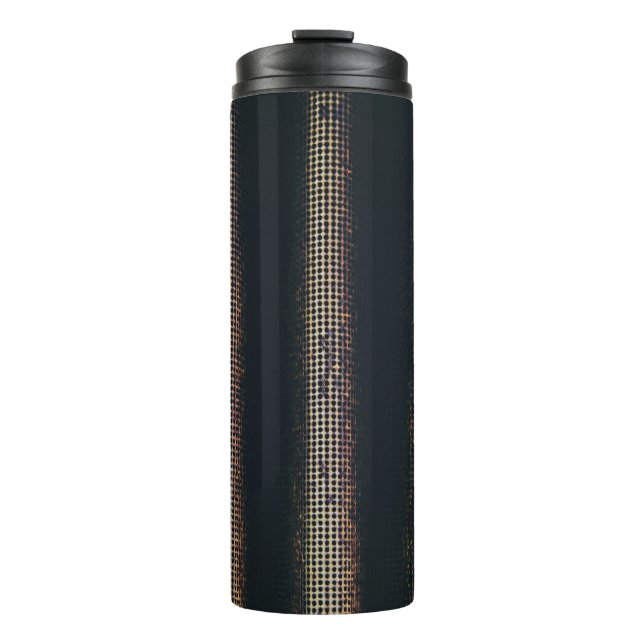 Black and grey textile thermal tumbler (Front)
