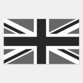 Ukraine Flag British Union Jack Patch Black United Kingdom Flag