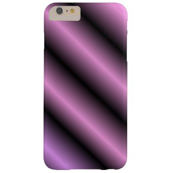 Black and Lavender Stripe Barely There iPhone 6 Plus Case