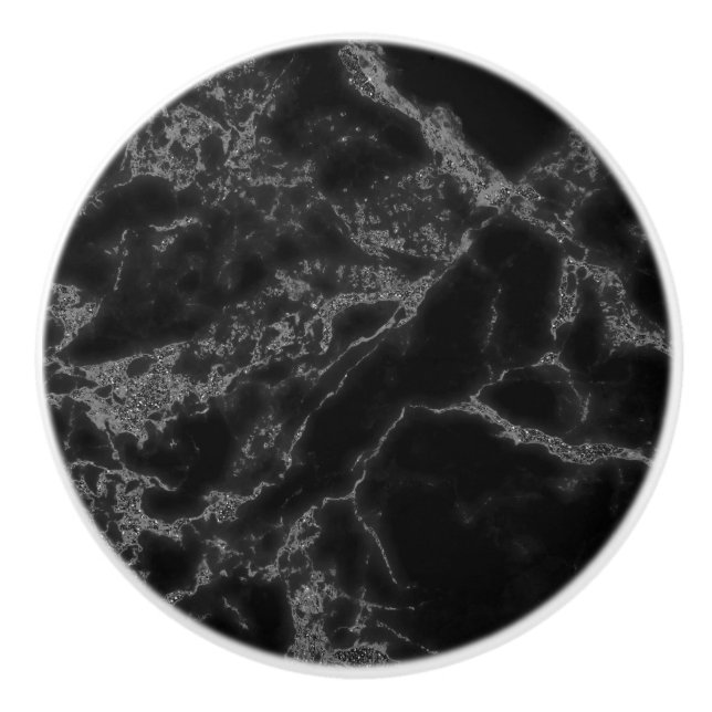 Black And Light Gray Ceramic Knob (Front)