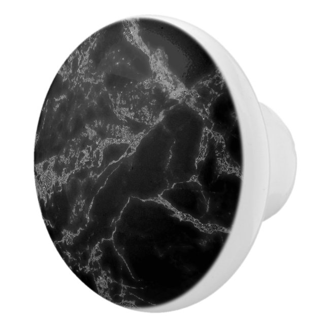 Black And Light Gray Ceramic Knob (Right)