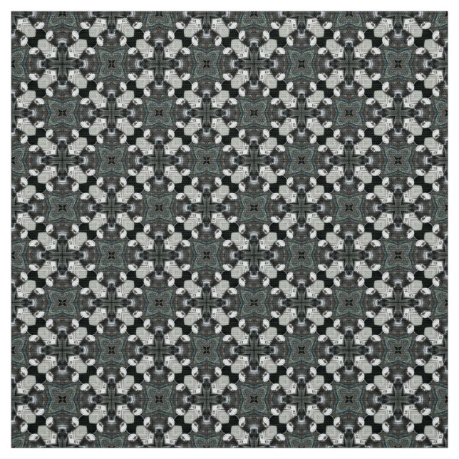 Black and Light Gray pattern Upholstery Fabric (Swatch)