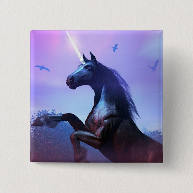 Black and Majestic Button (Front)