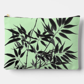 Black and Mint Green Bamboo Plant Accessory Pouch