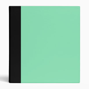 Black and Mint Green Binder