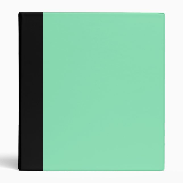 Black and Mint Green Binder (Front)