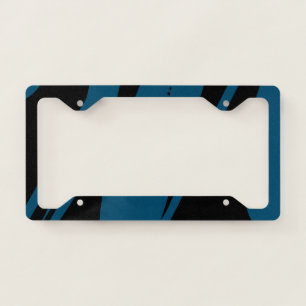 Black And Navy Blue Cool License Plate Frame