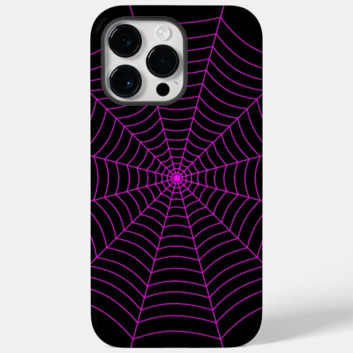 Black and neon pink spider web Halloween pattern Case_Mate iPhone 14 Pro Max Case