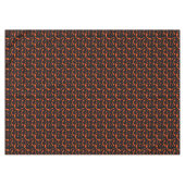 black and orange bats halloween pattern tablecloth (Front (Horizontal))