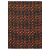 black and orange bats halloween pattern tablecloth (Front)