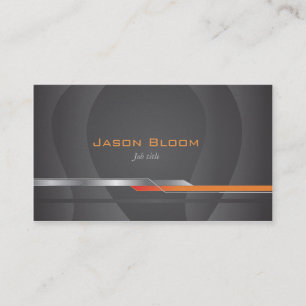 Black and orange business card