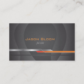 Black and orange business card