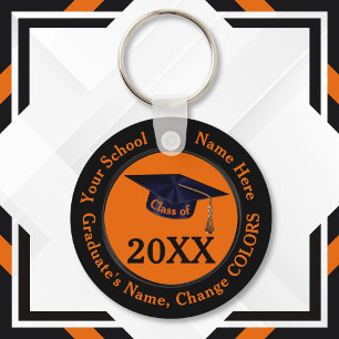 Black and Orange, Class Reunion Keepsakes, Reunion Keychain