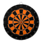 Black And Orange Dart Board at Zazzle