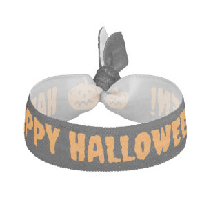 Black and orange Halloween party hair ties