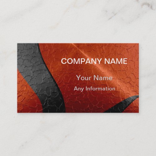 Black and Orange Luxury Metallic Business Card Templates