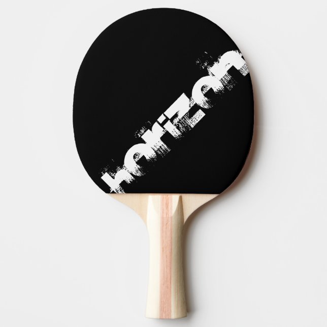 black and orange racket to personalize horizon ping pong paddle (Front)