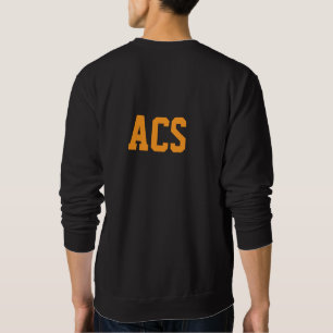Black and Orange School Colors and Letters Sweatshirt