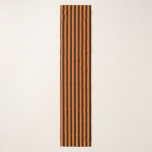 Black and Orange Stripe Scarf<br><div class="desc">Chiffon scarf with a black and orange stripe pattern. Customizable. Modern and trendy,  perfect for any outfit.</div>