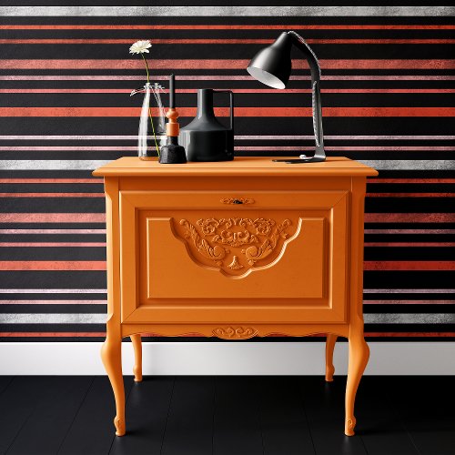 Black and Orange Striped Halloween Wallpaper