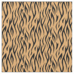 Black and Orange Tiger Stripes Fabric