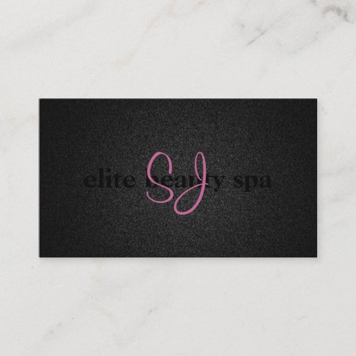 Customizable Black and Pink Business Card