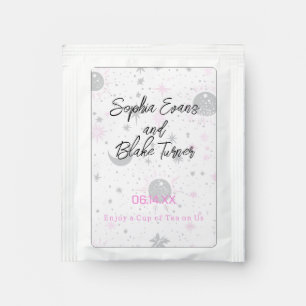 Black and Pink Celestial Wedding Tea Drink Mix