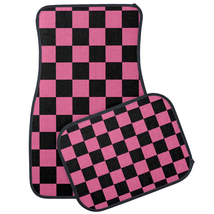 pink car mat