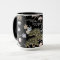 Black and Pink Cherry Blossom Floral Pattern 