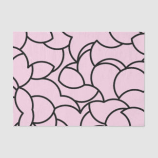 Black and Pink Comingled Abstract Tissue Paper