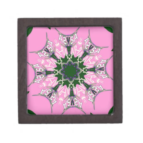 Black and pink Cute Floral Fashion design Gift Box