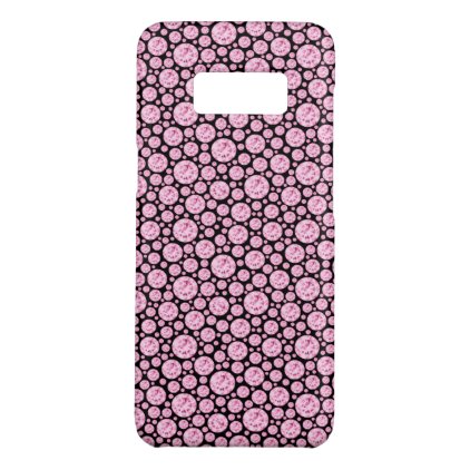 Black and Pink Diamond Bling Pattern Case-Mate Samsung Galaxy S8 Case