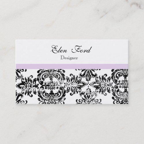Black and Pink  Elegant Business Cards