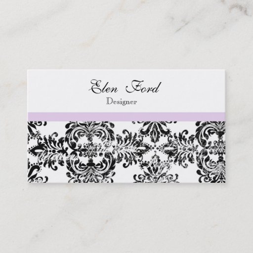 Customizable Black and Pink  Elegant Business Cards