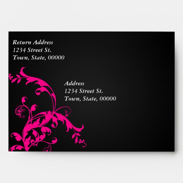 Black and Pink Envelope (Front)