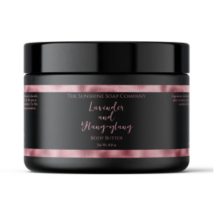 Black and Pink Foil Waterproof Cosmetics Jar Label