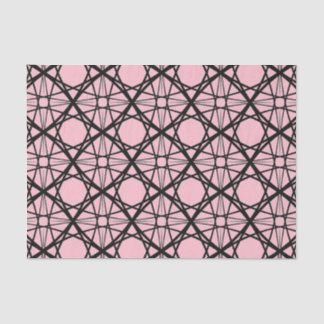 Black and Pink Geometric Art Tissue Paper