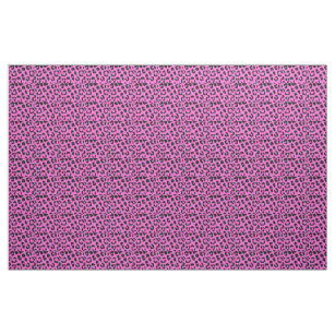 Leopard Print in Pastel Pink, Hot Pink and Fuchsia Fabric