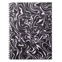 Black and Pink Marble Abstract Pattern