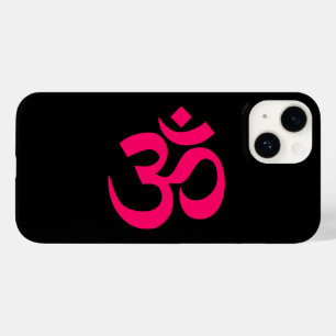 Black and Pink Om Symbol Case-Mate iPhone 14 Case