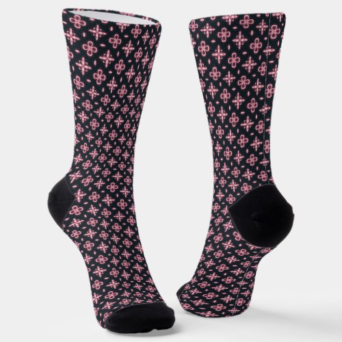 Black and Pink  Socks