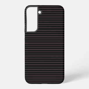 black and pink striped  samsung galaxy s22+ case