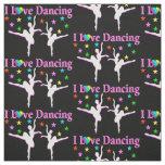 BLACK AND PINK SUPER STAR DANCER FABRIC