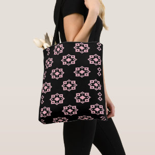 Black and Pink Tote Bag