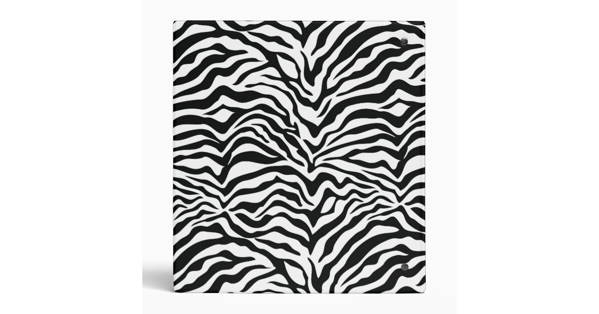 Black and Pink Zebra Print Baby Book 3 Ring Binder | Zazzle