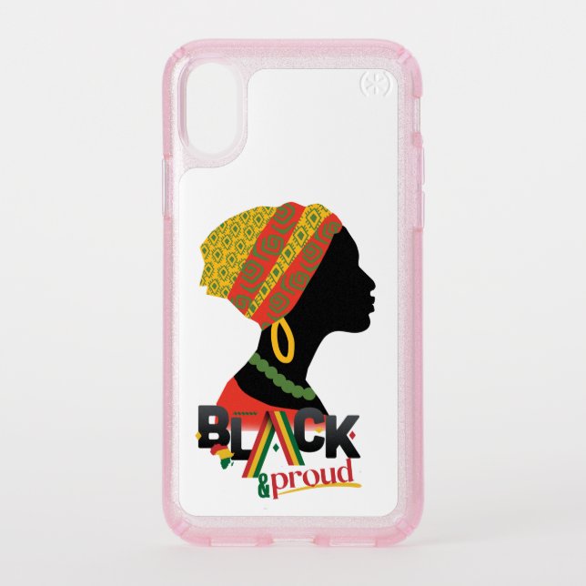 Black And Proud African American Girl  Speck iPhone XS Case (Front)