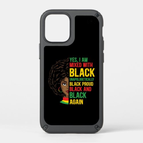 Black and Proud  Unapologetic  Black Queen Speck iPhone 12 Mini Case